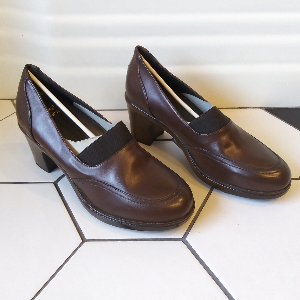 NIB Dansko Noleen Kahlua Leather Brown Shoes Notting Hill Collectio Womens 37 EU